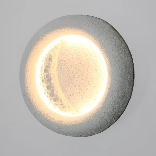 Creative Moon Shaped Waterproof LED 10W Modern Wall Lamp Exterior Decor - Image 4