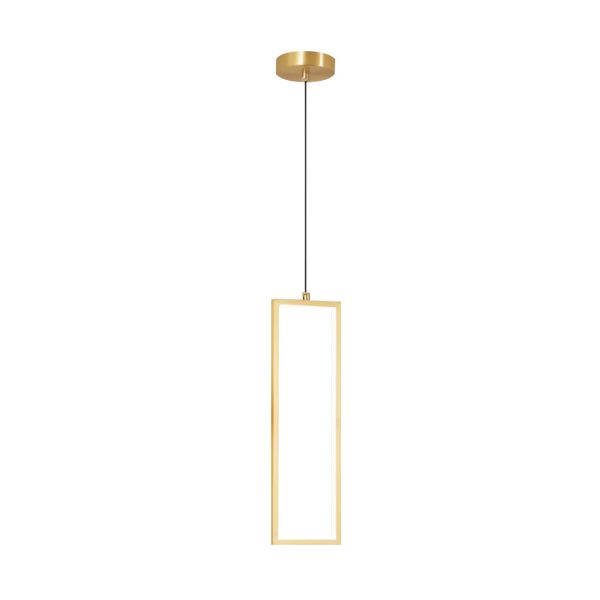 Mini Rectangular Three Step Dimming LED Minimalist Small Pendant Light - Image 6