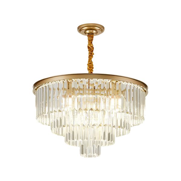 4 Layers Crystal Round Luxury Three Step Dimming Modern Chandelier - Image 8
