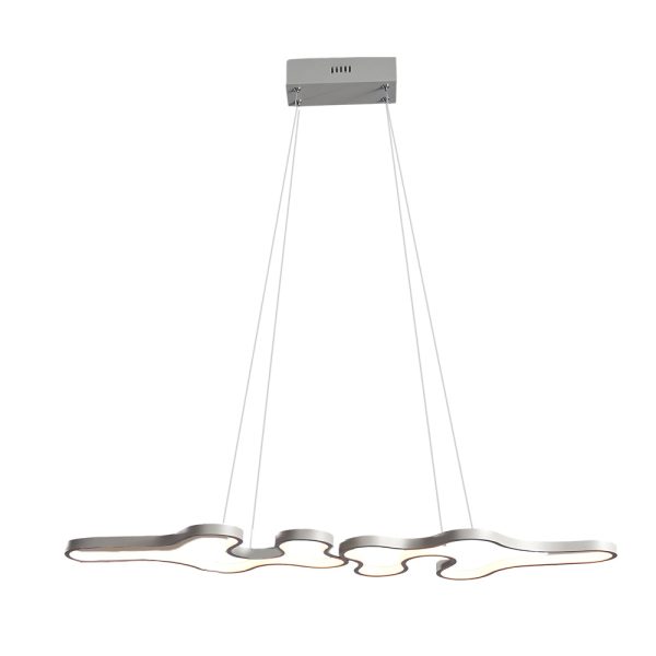 Linear Island Suspended Lighting Fixture: Modern LED Pendant Light for Dining Room - Image 8