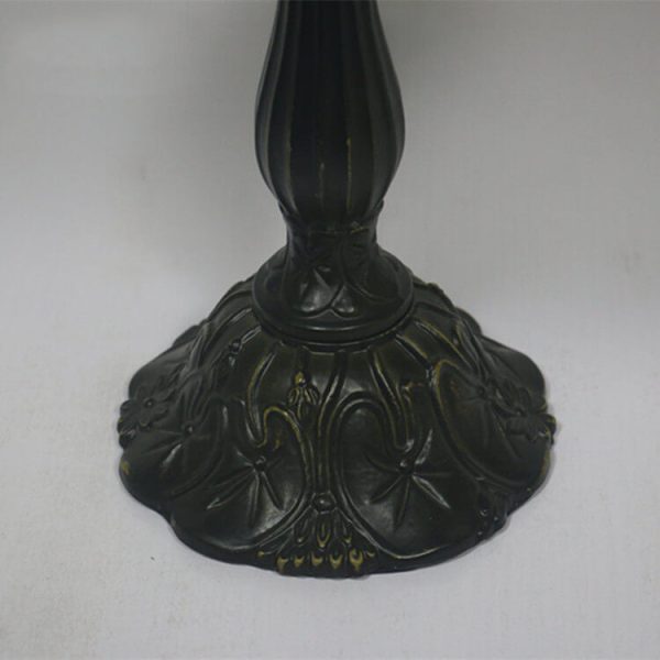 European Tiffany Yellow Baroque Glass 1-Light Table Lamp - Image 11