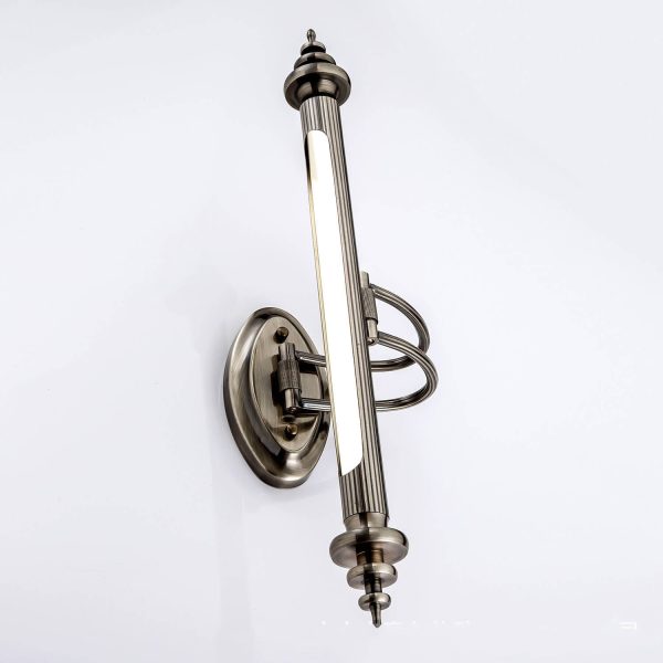 Modern Cylindrical Aluminum 1-Light LED Mirror Front Light - Image 9