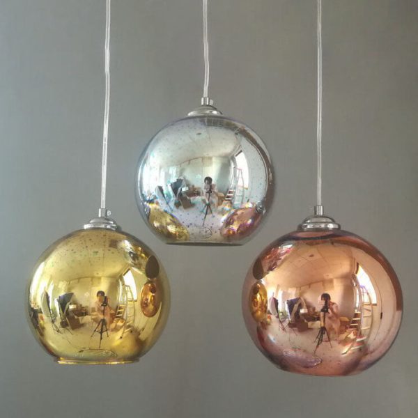 Modern Creative 3D Colorful Fireworks Glass 1-Light Dome Pendant Light - Image 9