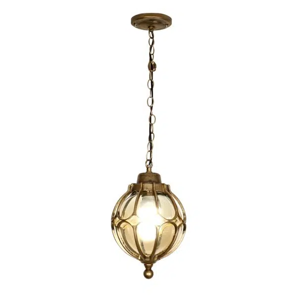 Glass Ball Aluminum Waterproof American Style Outdoor Chandelier Light - Image 11