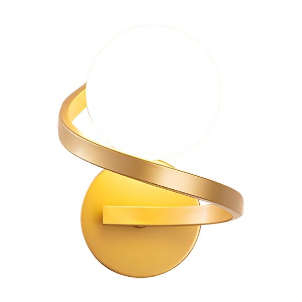 Electroplated Creative Curved Metal LED Modern Wall Sconce Lighting - Image 8