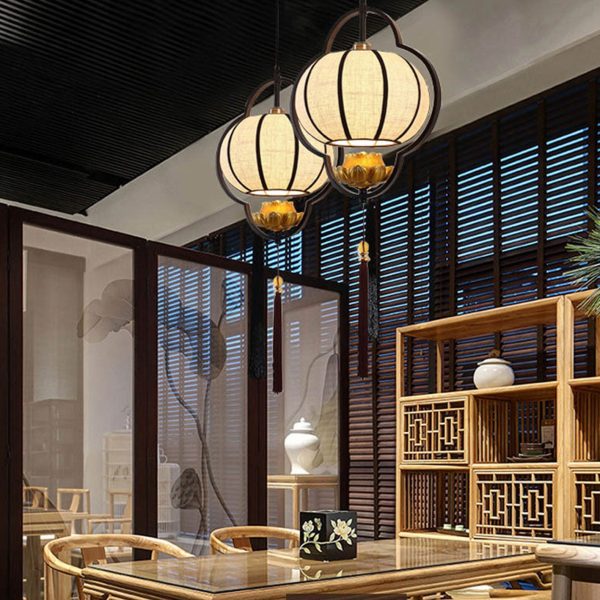 Chinese Retro Light Luxury Wrought Iron 1-Light Pendant Light - Image 15