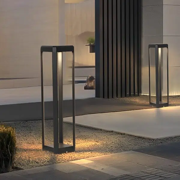 Modern Black Solar Pathway Light Durable & Minimalist Design