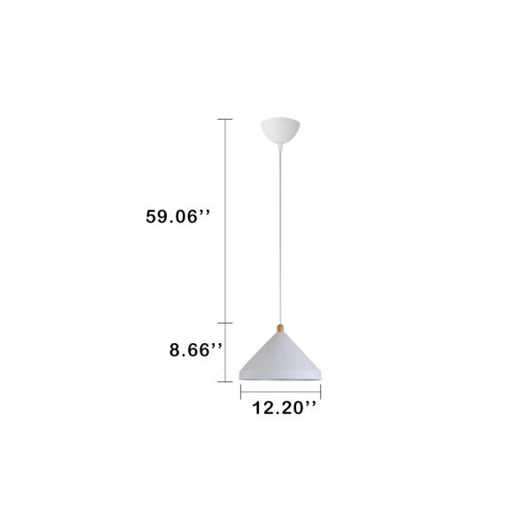 Nordic Simple Cone Shade 1-Light Pendant Light - Image 11
