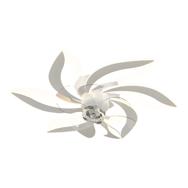 Flowers Leaves Shake Head 3 Step Dimming Modern Ceiling Fans with Light - Image 5