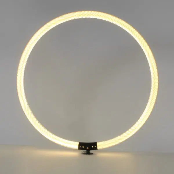 Sleek Ring LED Lawn Lamp Modern Waterproof Solar Landscape Lighting - Image 8