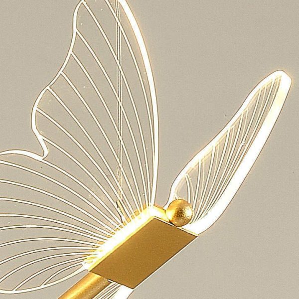 Minimalist Acrylic Butterfly LED Pendant Light - Image 8