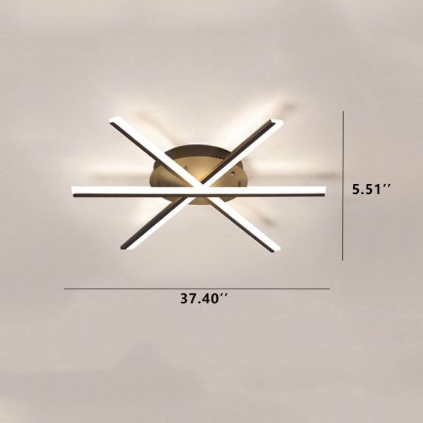 Nordic Creative Line 1-Light LED Semi-Flush Mount Ceiling Light - Image 7