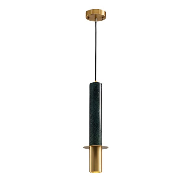 Elongated Cylindrical Terrazzo LED Post-Modern Chandelier Spotlight - Image 8