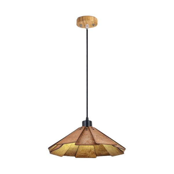 Wood Japanese Wabi-Sabi Retro Nordic Chandelier Dining Room Light Fixture - Image 11