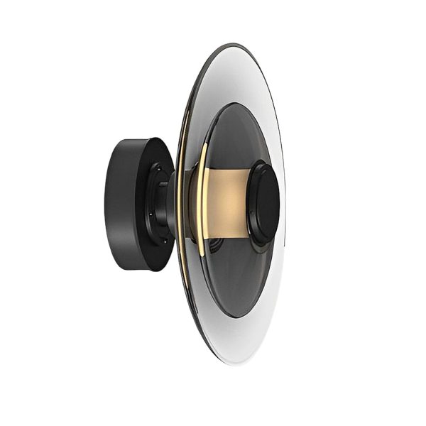 Double Layer Round Glass Electroplated Metal LED Nordic Wall Lights - Image 6