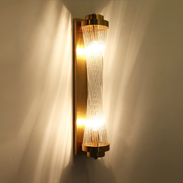 Adjustable Warm White Light LED Crystal Golden Nordic Wall Lamp Wall Sconce Lighting - Image 7