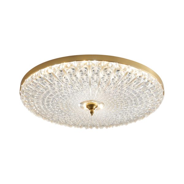 Round Sparkle Glass LED Flush Ceiling Light - Image 8