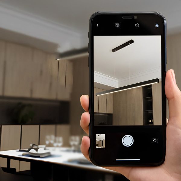 Minimalist Strip Stepless Dimming LED Black Modern Chandelier Pendant Lights - Image 10