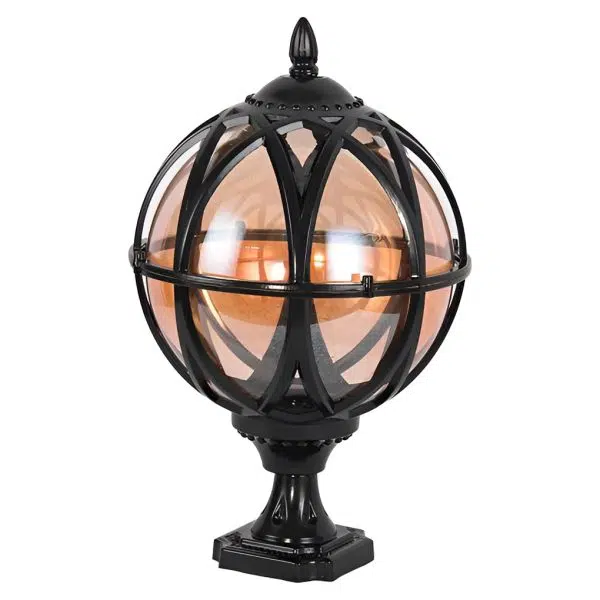 Round Glass E27 Waterproof European Style Outdoor Post Caps Lights - Image 10