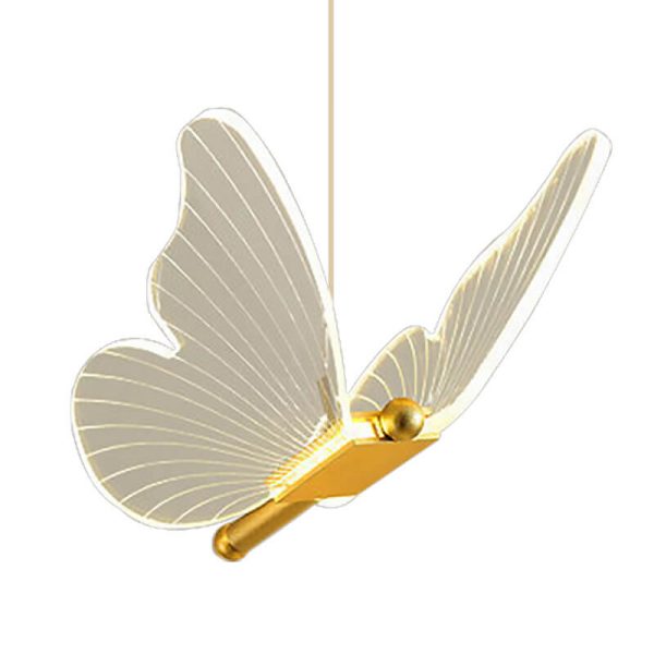 Minimalist Acrylic Butterfly LED Pendant Light - Image 9