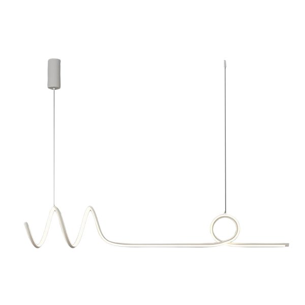 Minimalist Waves Circular Stepless Dimming LED Intelligent Chandeliers - Image 10