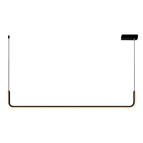 Minimalist Strip Three Step Dimming LED Black Nordic Chandelier Pendant Light - Image 8