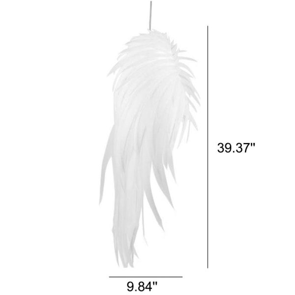 Modern PVC Angel Wings Feather LED Pendant Light - Image 5