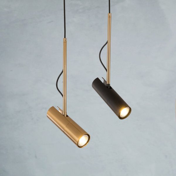 Modern Minimalist Gold 1-Light LED Spotlight Pendant Light - Image 9