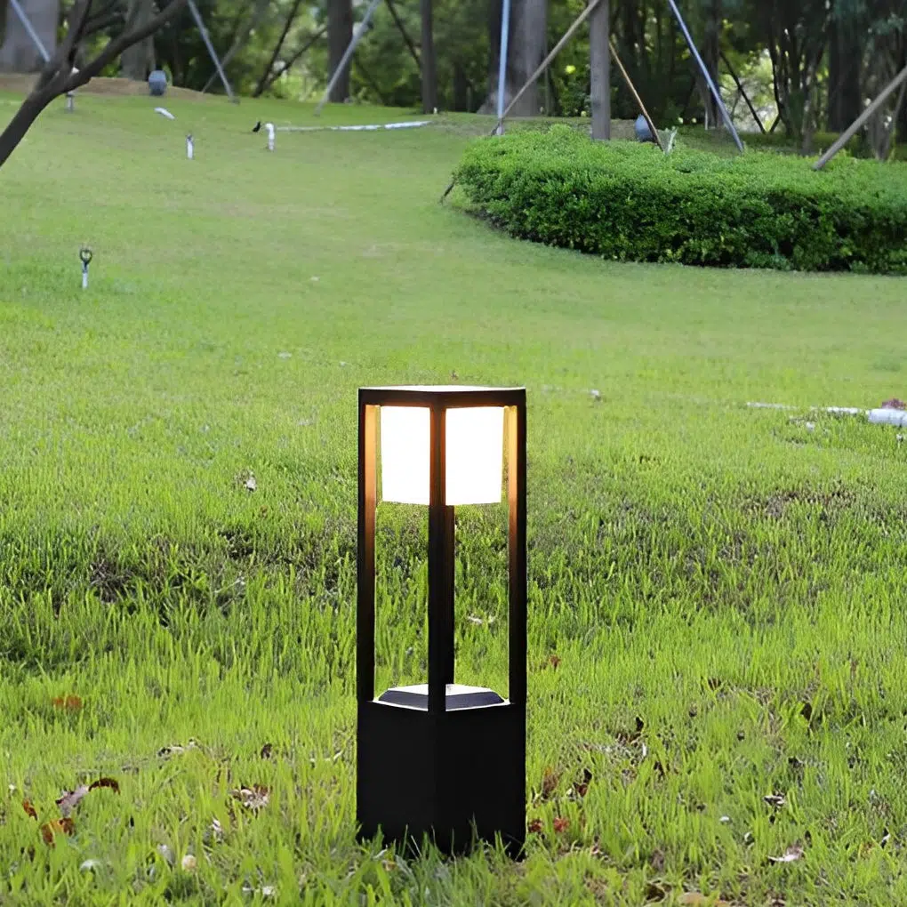 2-60b04154-ef92-4953-ab29-f40c54c050e0.jpg Square Aluminum Waterproof LED Black Modern Solar Pathway Lights Lawn Lamp - Image 1
