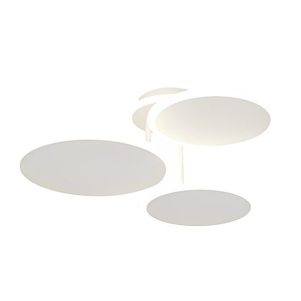 2/3/6 Round Three Step Dimming LED Matte White Nordic Ceiling Lights Fixture - Image 11