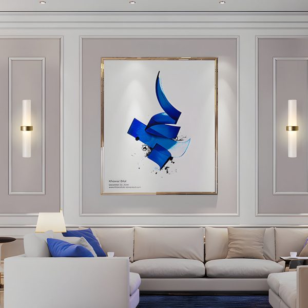 Modern Frosted Glass Tube 1-Light Wall Sconce in Warm White for Living Room - Image 2