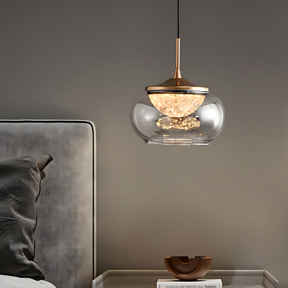2-69099f11-2963-43ec-9f81-b08d769d1a7f.jpg Candy Jar Glass Acrylic 3 Step Dimming Simple Nordic Pendant Lights - Image 1