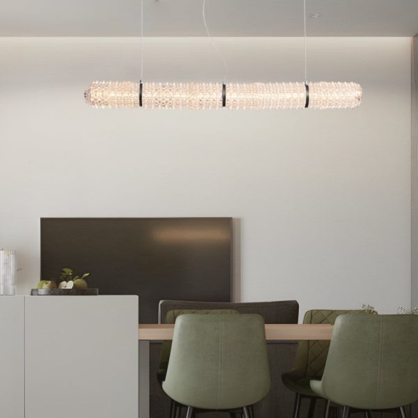 LED Crystal Linear Suspension Lamp Long Island Lighting - Image 3
