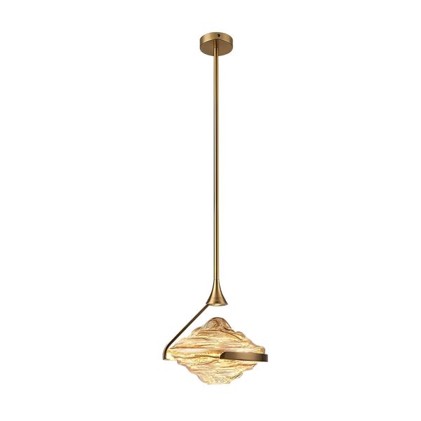Luxury Creative Glass Ufo Spinning Top LED Modern Bedside Pendant Lights - Image 9