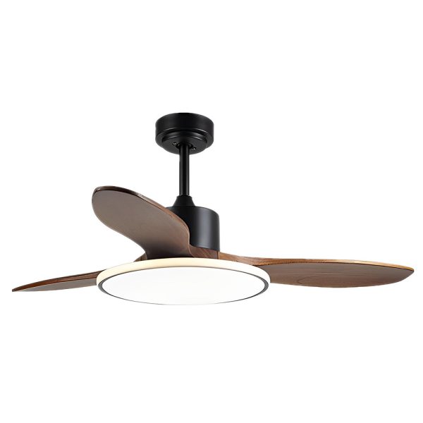 Wood Mute 3 Step Dimming LED Nordic Ceiling Fans Light with Remote Control - Image 12