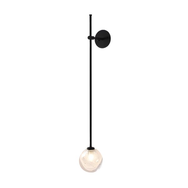 1-Light Glass Bubble Globe Slim Wall Light - Image 13