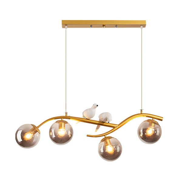 Long Branches Birds Balls 3 Step Dimming Nordic Dining Room Chandeliers - Image 14