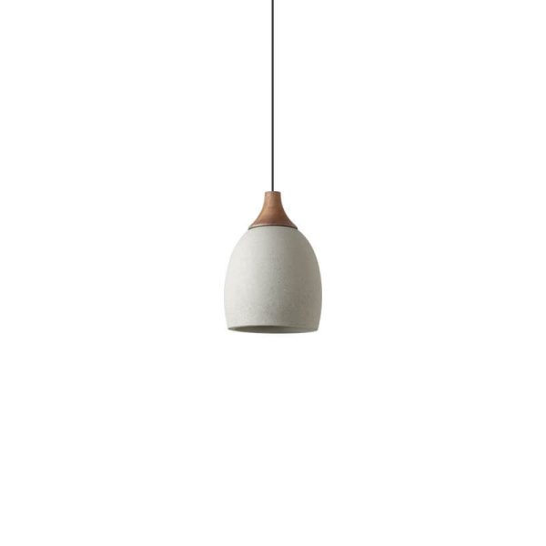 Minimalist Cement Dome 1-Light Pendant Light - Image 8