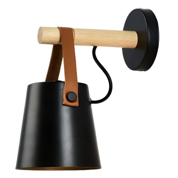 Classic Wood Metal Nordic Plug in Wall Sconce Lighting Wall Lamp - Image 7