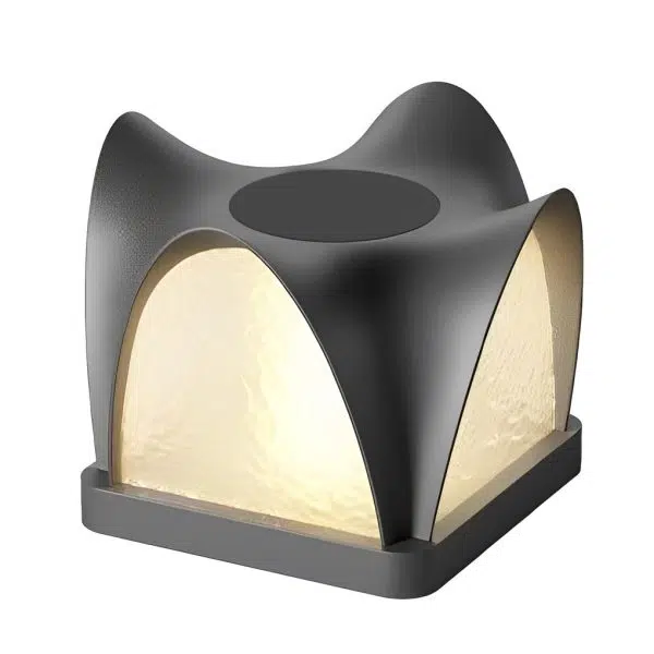 Creative Decor Waterproof IP65 LED Black Modern Solar Post Caps Lights - Image 6