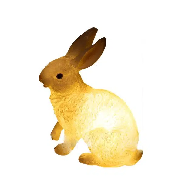 Resin and Fiberglass Rabbit Garden Lights Modern Waterproof Outdoor Lighting - Image 9
