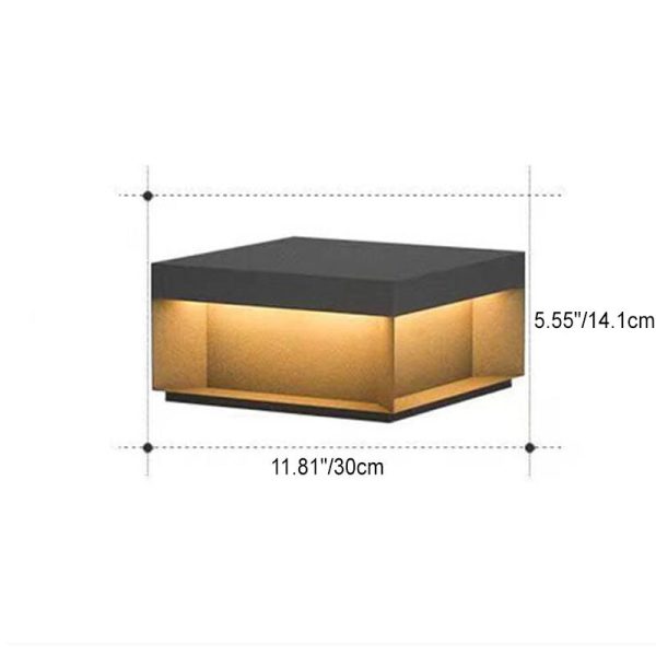 Modern Simple Glass Cuboid Decoration LED Outdoor Light - Image 5