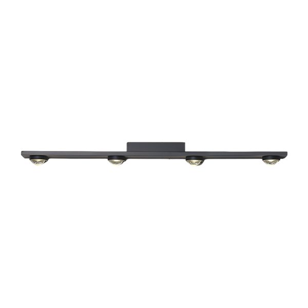 Modern Aluminum Black Long Bar Wall-Washing LED Ceiling Light - 3/4/5-Light - Image 7