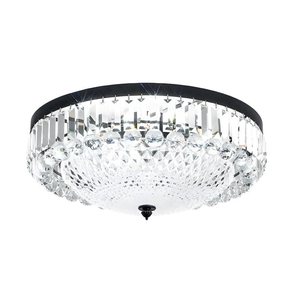 Round Crystal LED 3 Step Dimming Luxury American Style Ceiling Lights - Image 10