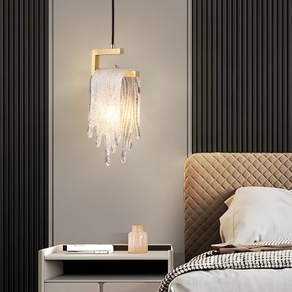 Creative Handmade Glass LED Button Switch Copper Modern Pendant Lights - Image 2