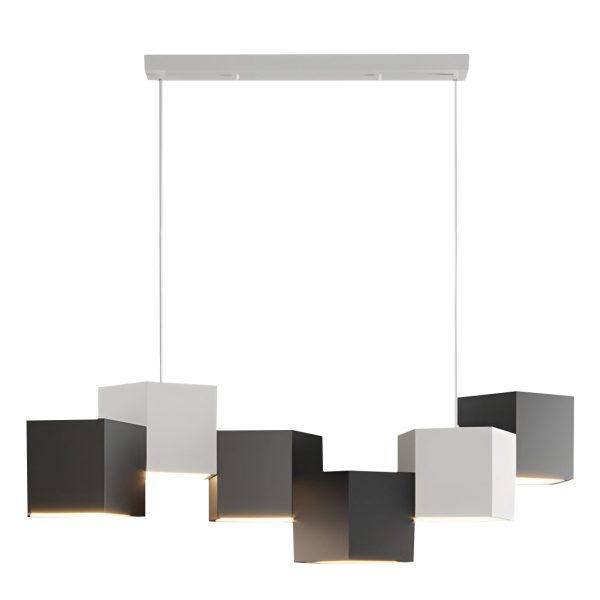 Creative Geometric LED Industrial Style Chandeliers Pendant Light Hanging Lamp - Image 7