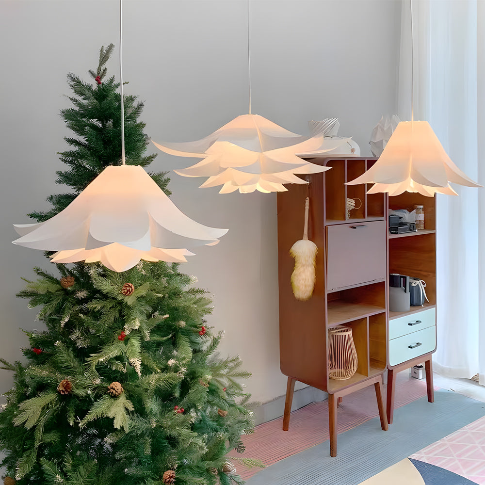 2-9d57a1b4-d86c-499a-8d7b-18b2fef93d07.jpg Creative White Petals Flower 3 Step Dimming Simple Nordic Chandeliers - Image 1