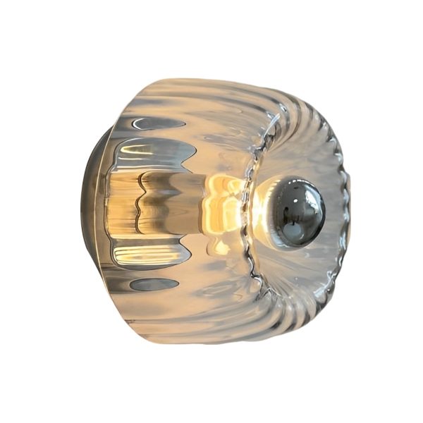 Round Art Creative Jellyfishs Glass Shade Simple Modern Wall Lights Fixture - Image 4