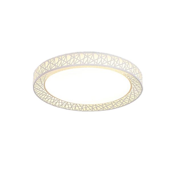 Modern Creative Round Bird's Nest Iron LED Flush Mount Ceiling Light - Image 18