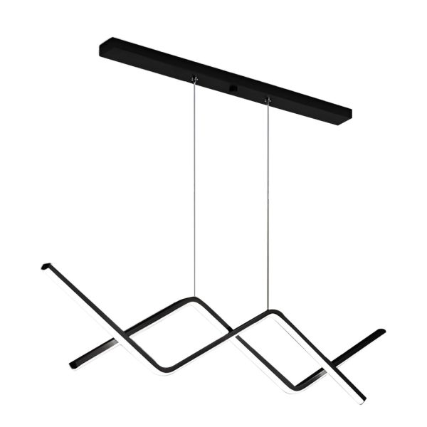 Creative Linear Design LED 3 Step Dimming Modern Chandelier Hanging Lamp - Image 8